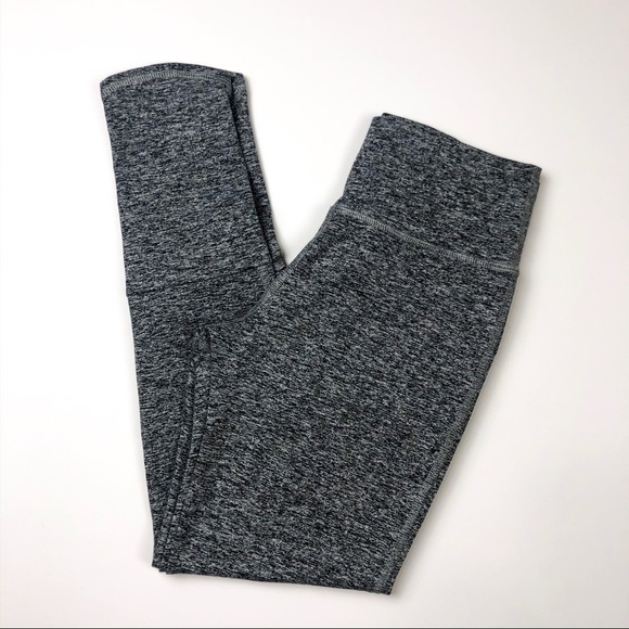 Joah Brown Lift Leggings Marled Gray Scallop Ankle - Picture 2 of 7